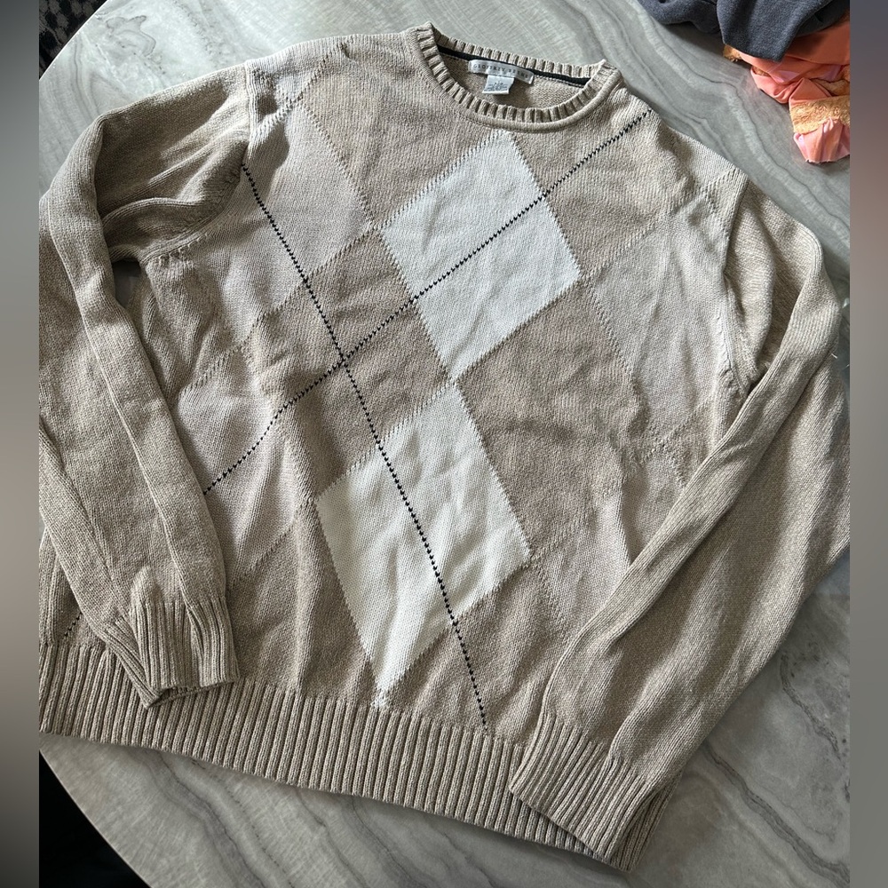 Dark academia cream sweater